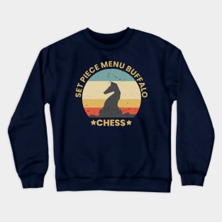 Vintage retro chess king Crewneck Sweatshirt